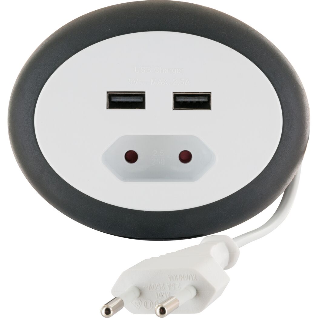 Ladeverlängerung mit zwei USB-Anschlüssen