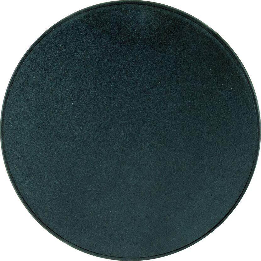 Schwarze, runde Fläche