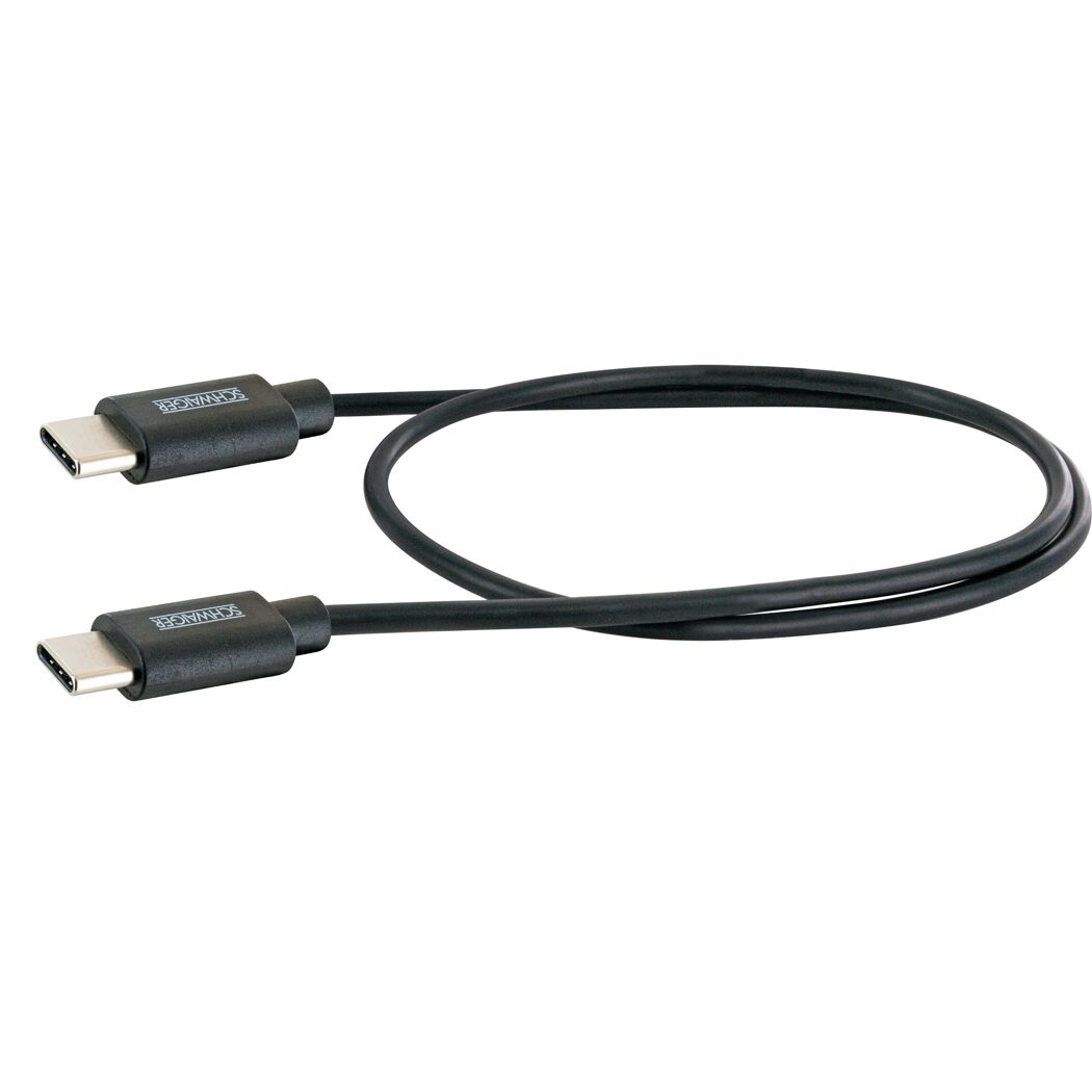 Schwarzes USB-C Kabel von SCHWAIGER
