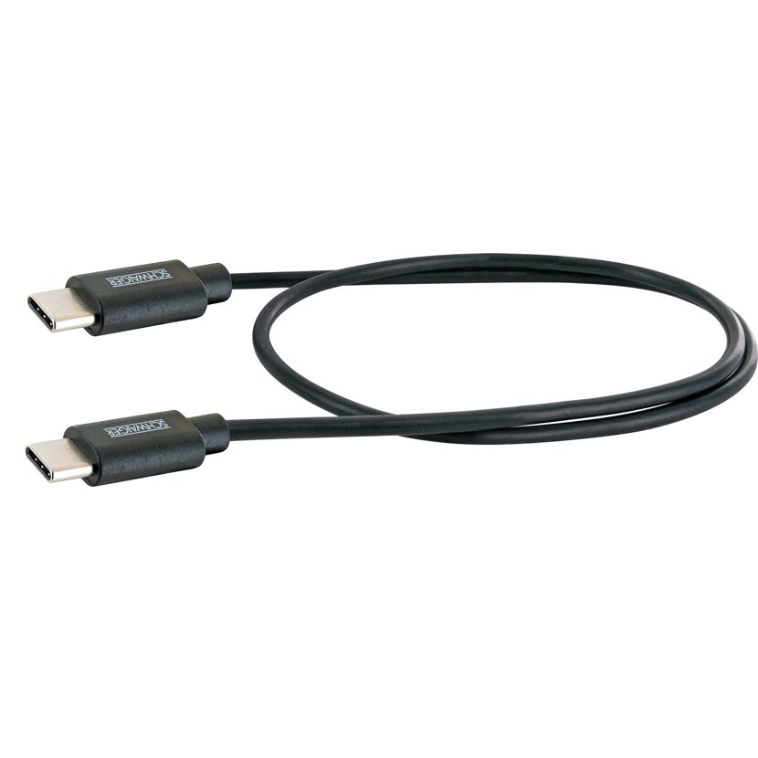 Schwarzes USB-C Kabel von SCHWAIGER