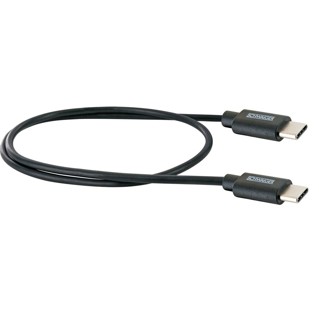 Schwarzes USB-C-Kabel von SCHWAIGER