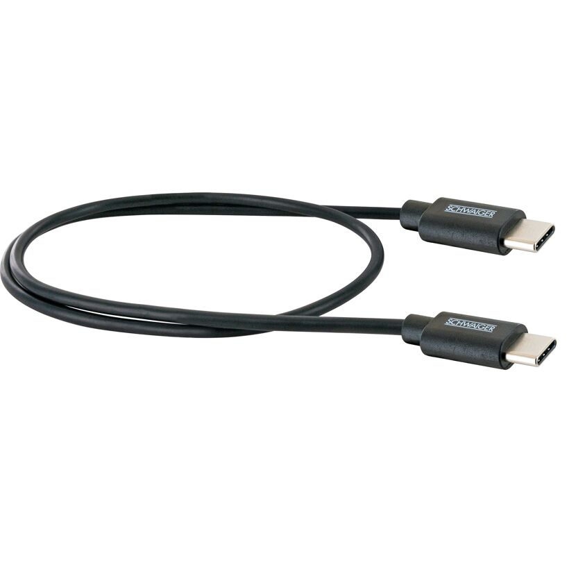 Schwarzes USB-C-Kabel von SCHWAIGER