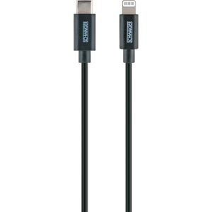 Sync- und Ladekabel Apple® Lightning auf USB-C schwarz 0,5 m