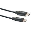 Schwarzes Sync- und Ladekabel von SCHWAIGER