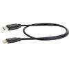 Schwarzes USB-C auf Lightning Ladekabel