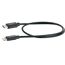 Schwarzes USB-C auf Lightning Ladekabel