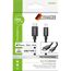 Schwarzes USB-C auf Lightning Ladekabel