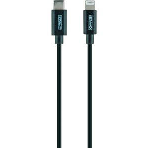Sync- und Ladekabel Apple® Lightning auf USB-C schwarz 2 m