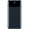 Schwarze Powerbank mit Digitalanzeige