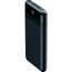 Schwarze Powerbank mit Digitalanzeige