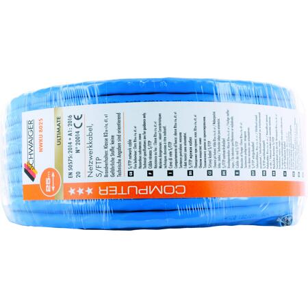 5. Bild von S/FTP-Netzwerkkabel CAT 8.1 blau 25 m