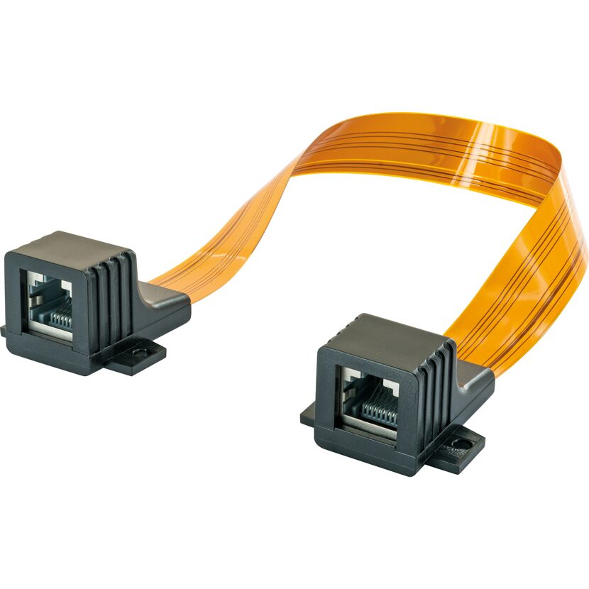 Flachbandkabel mit RJ45-Steckern