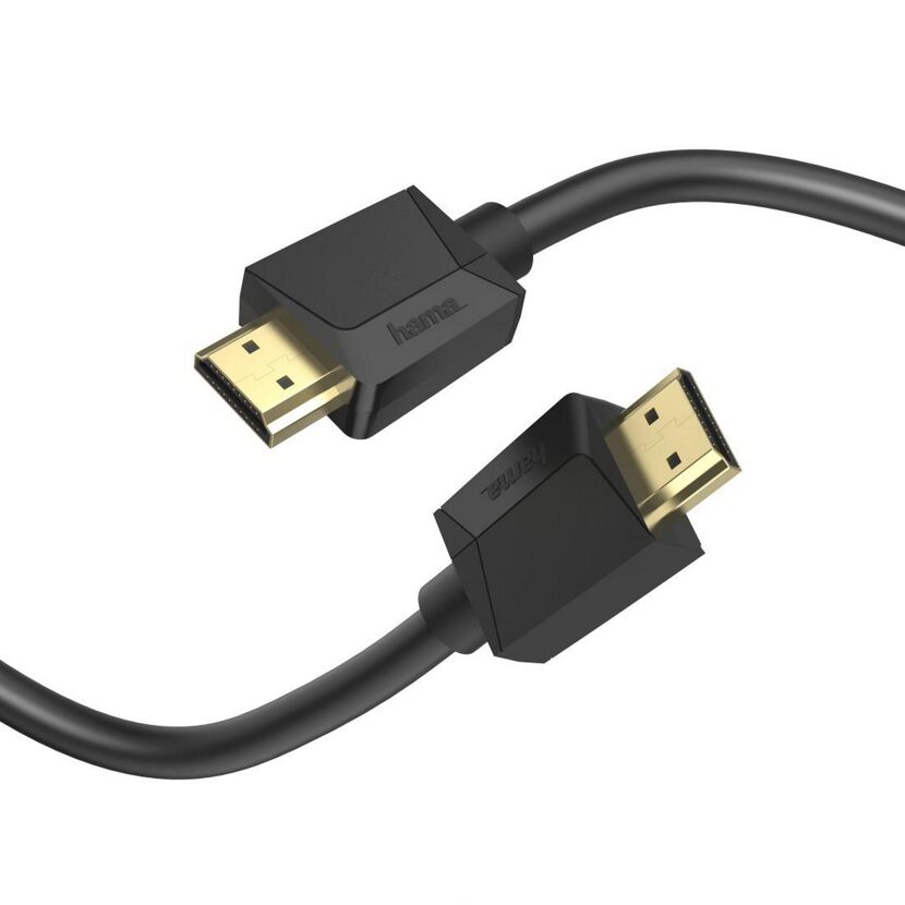 Schwarzes HDMI-Kabel von Hama