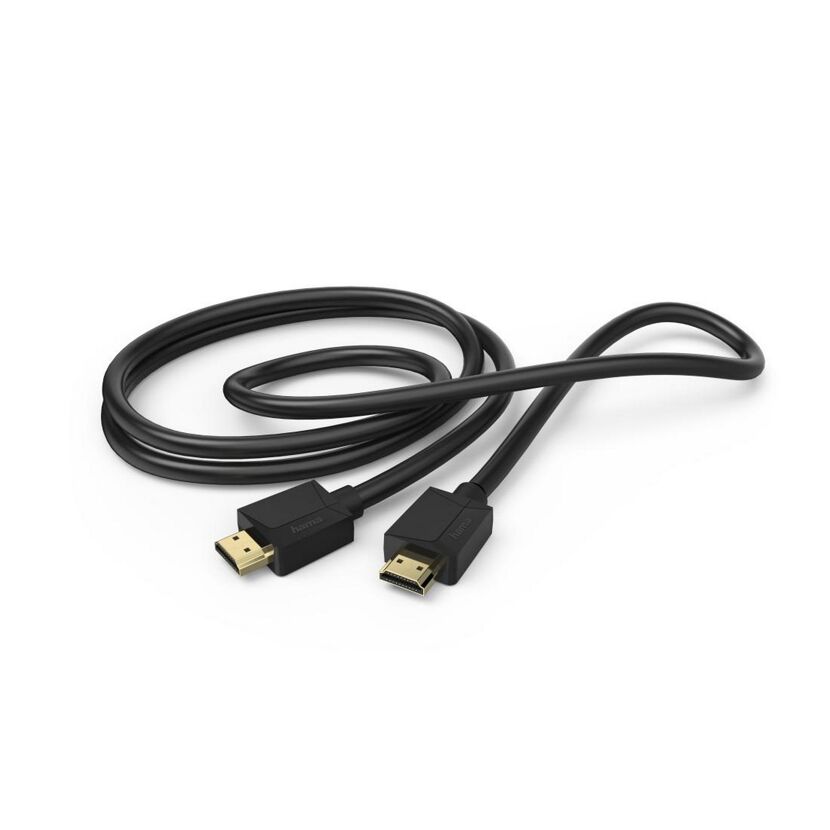 Schwarzes HDMI-Kabel von Hama