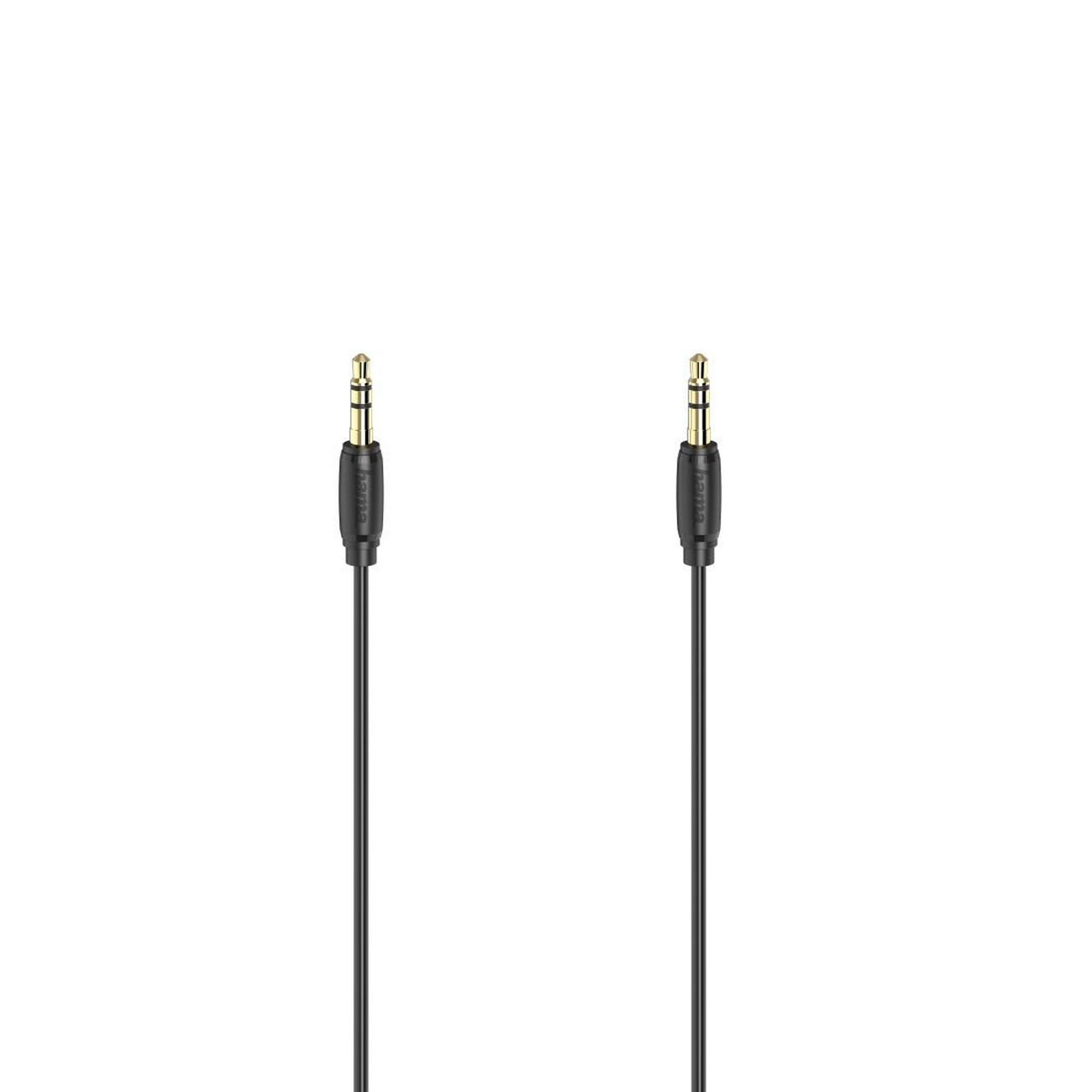 Audio-Kabel vergoldet 2 x 3,5 mm Klinkenstecker Stereo ultradünn 0,5 m + product picture