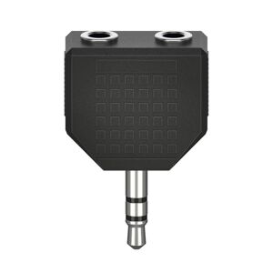 Audio-Adapter Stereo 3,5 mm Klinkenstecker mit 2 x 3,5 mm Klinkenkupplung