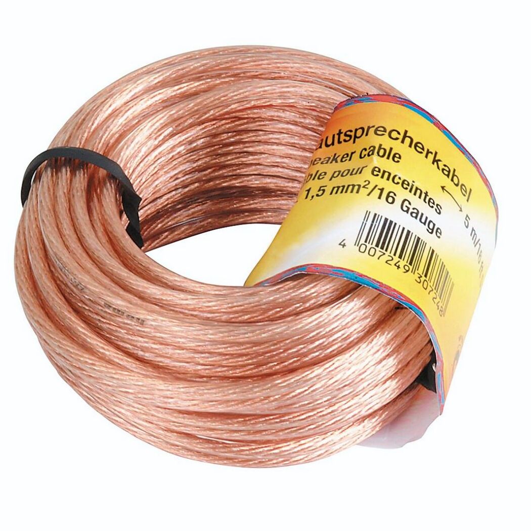 Rolle Lautsprecherkabel 2x1,5 mm²