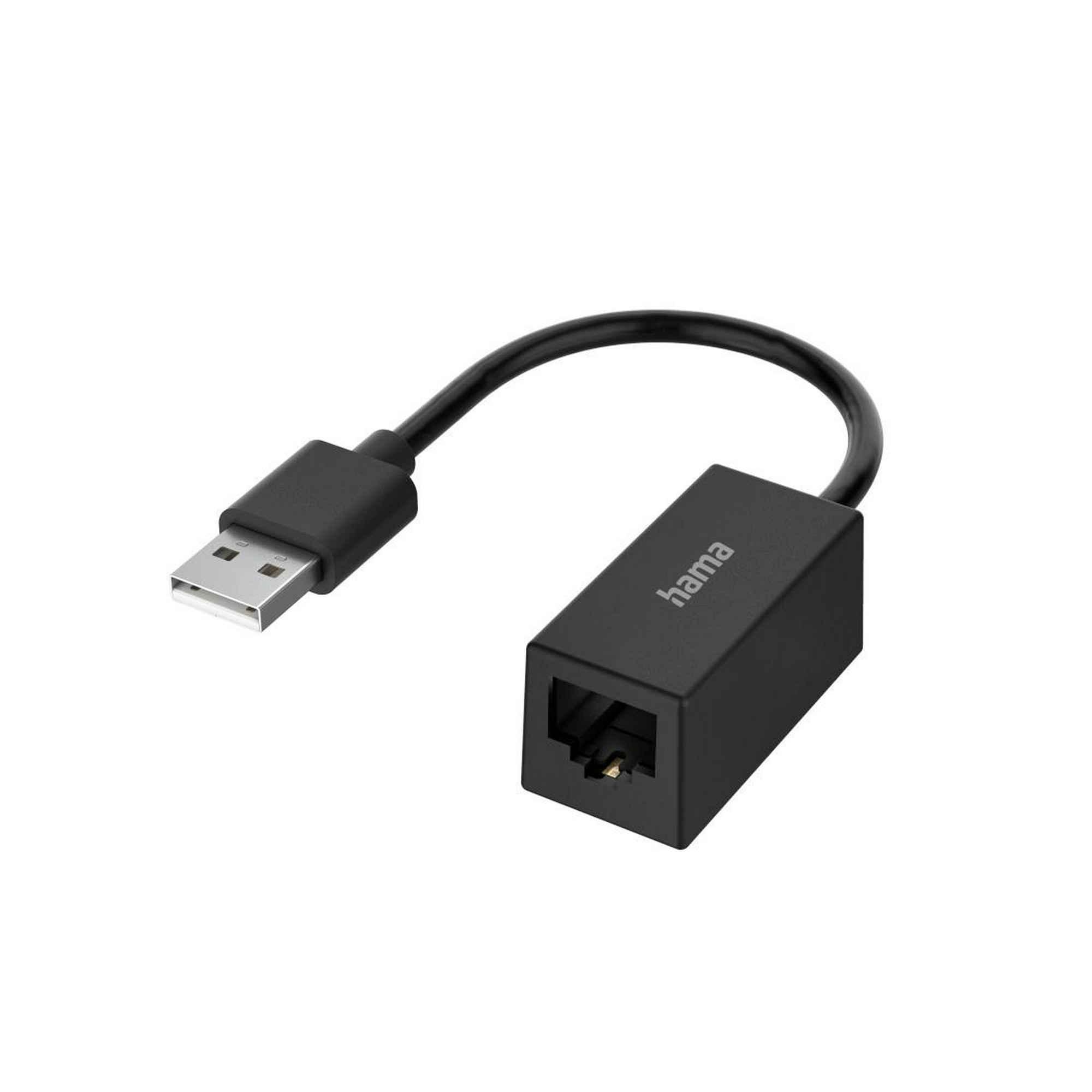 Netzwerkadapter USB-A-Stecker mit LAN-Ethernet-Buchse + product picture