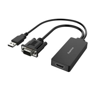 Video-Adapter VGA+USB-A-Stecker mit HDMI-Buchse, Full-HD 1080p