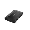 Schwarzer Hama USB-Hub mit vier Ports