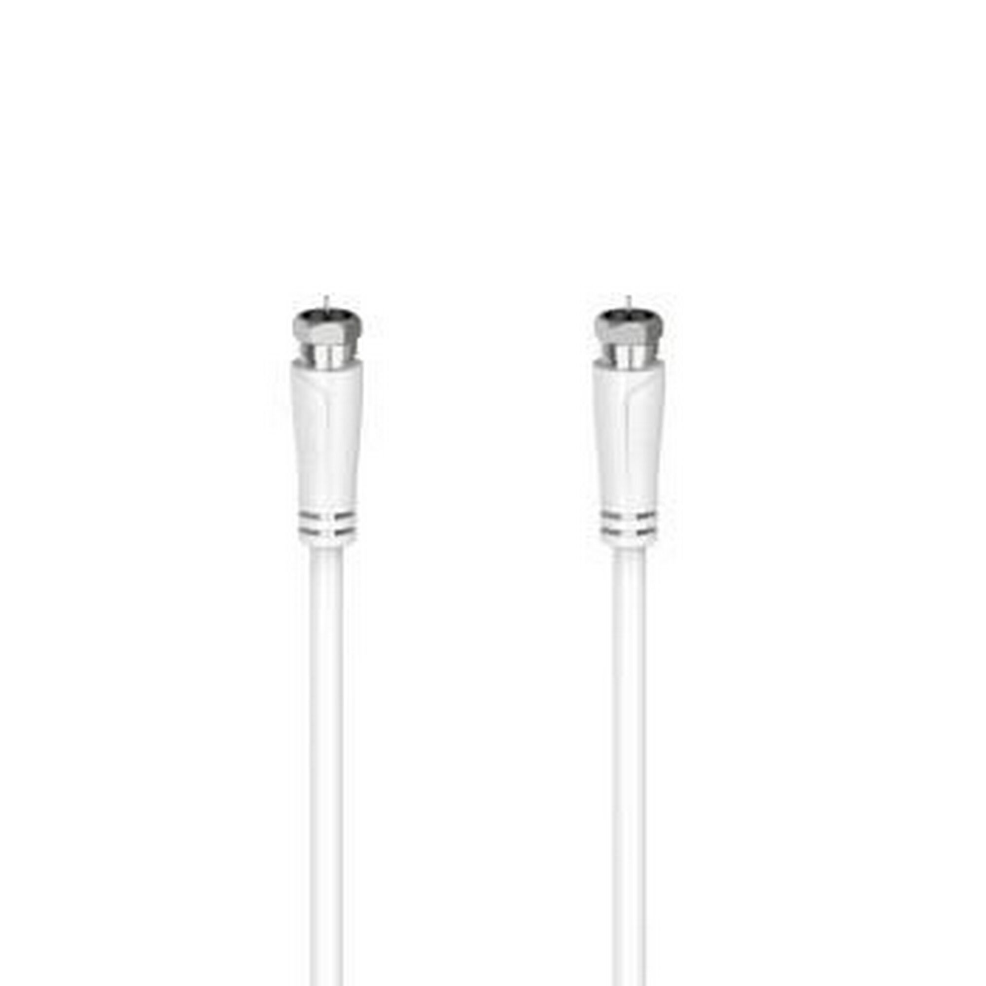 Zwei weiße SAT-Anschlusskabel