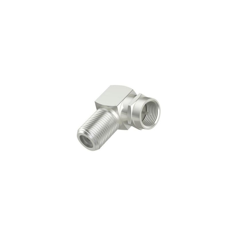 SAT-Adapter F-Stecker mit 90° F-Kupplung