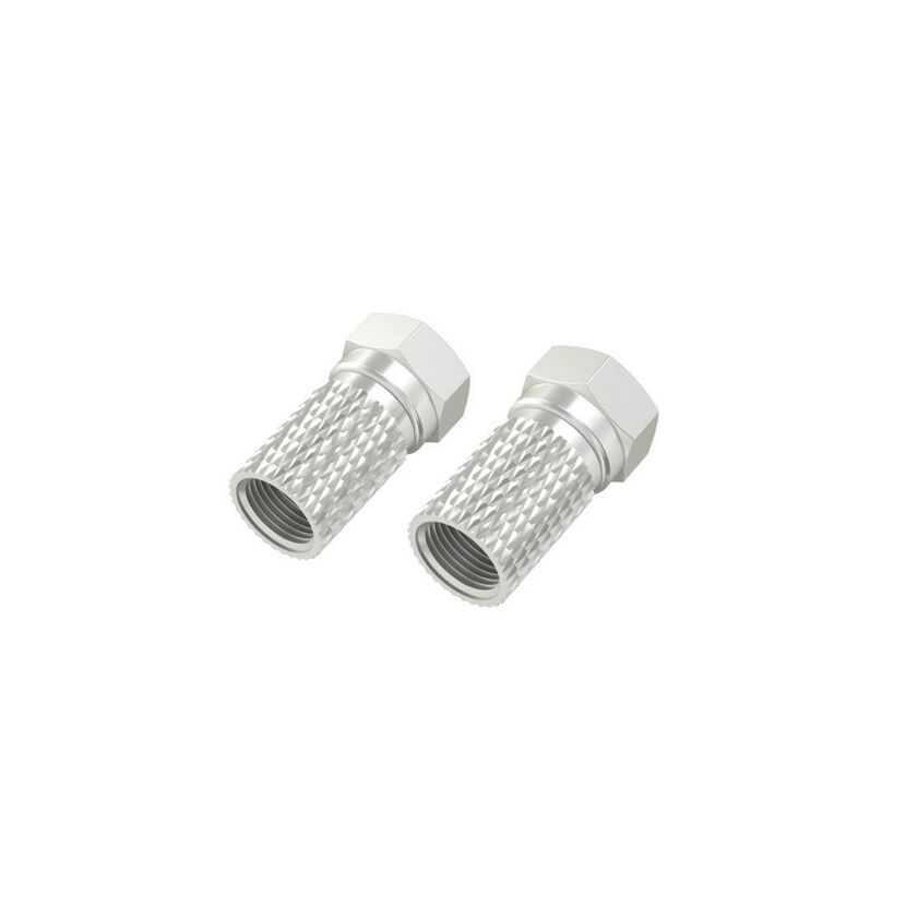 Zwei F-Stecker 5,5 mm