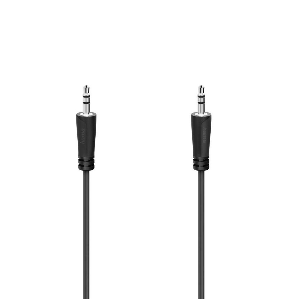 Zwei schwarze 3,5-mm-Klinkenstecker von Hama