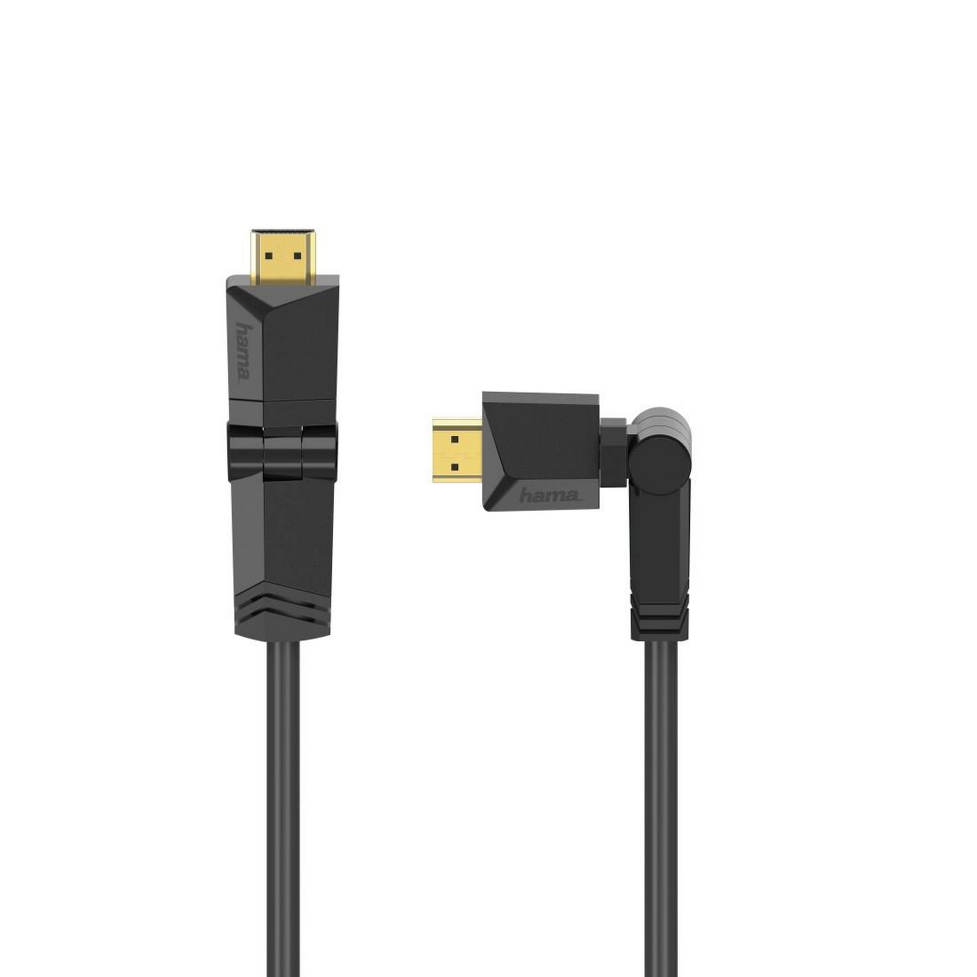 HDMI-Kabel 'Essential Line' High-Speed Ethernet schwarz/vergoldet Rotation 1,5 m + product picture