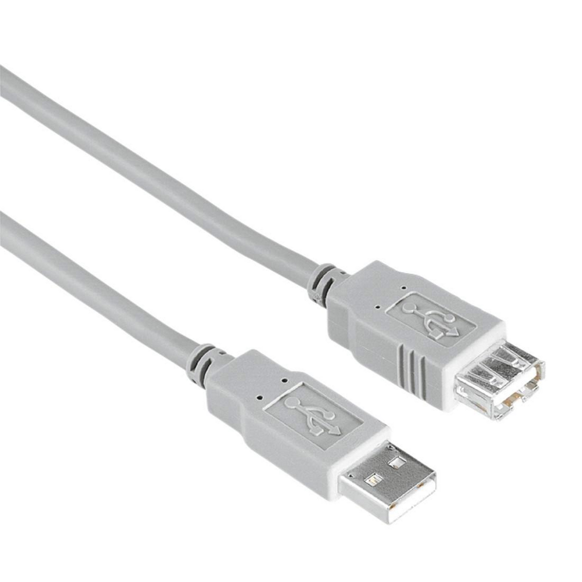 USB-Verlängerungskabel, USB 2.0 grau 3 m + product picture