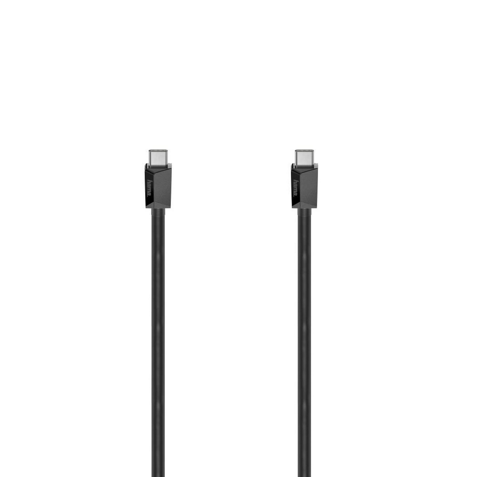 Schwarzes USB-C Kabel von Hama