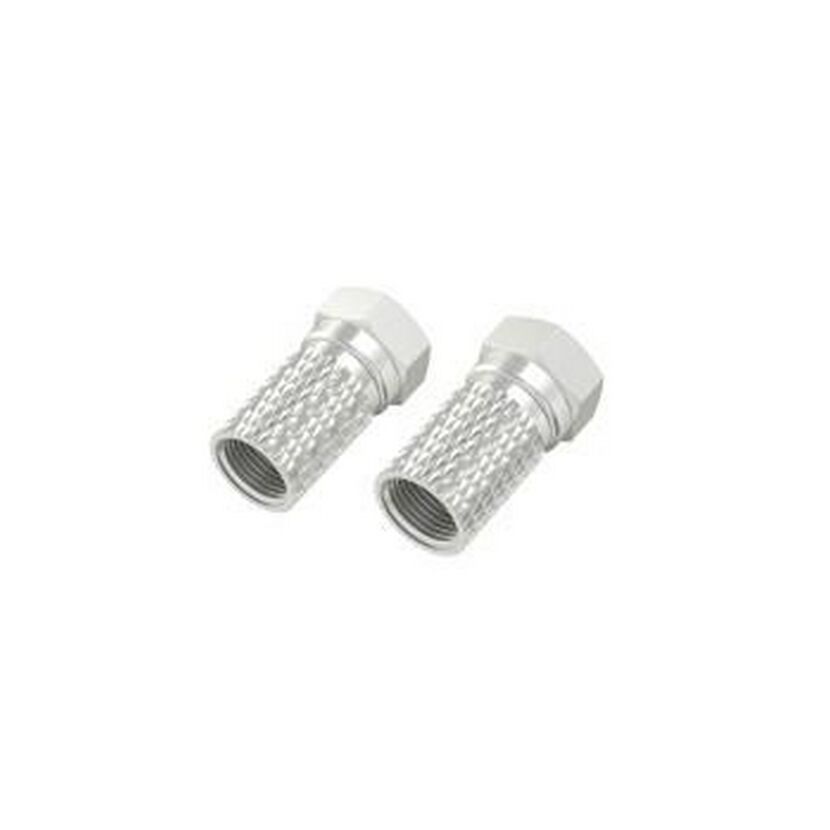 Zwei F-Stecker 6,8 mm