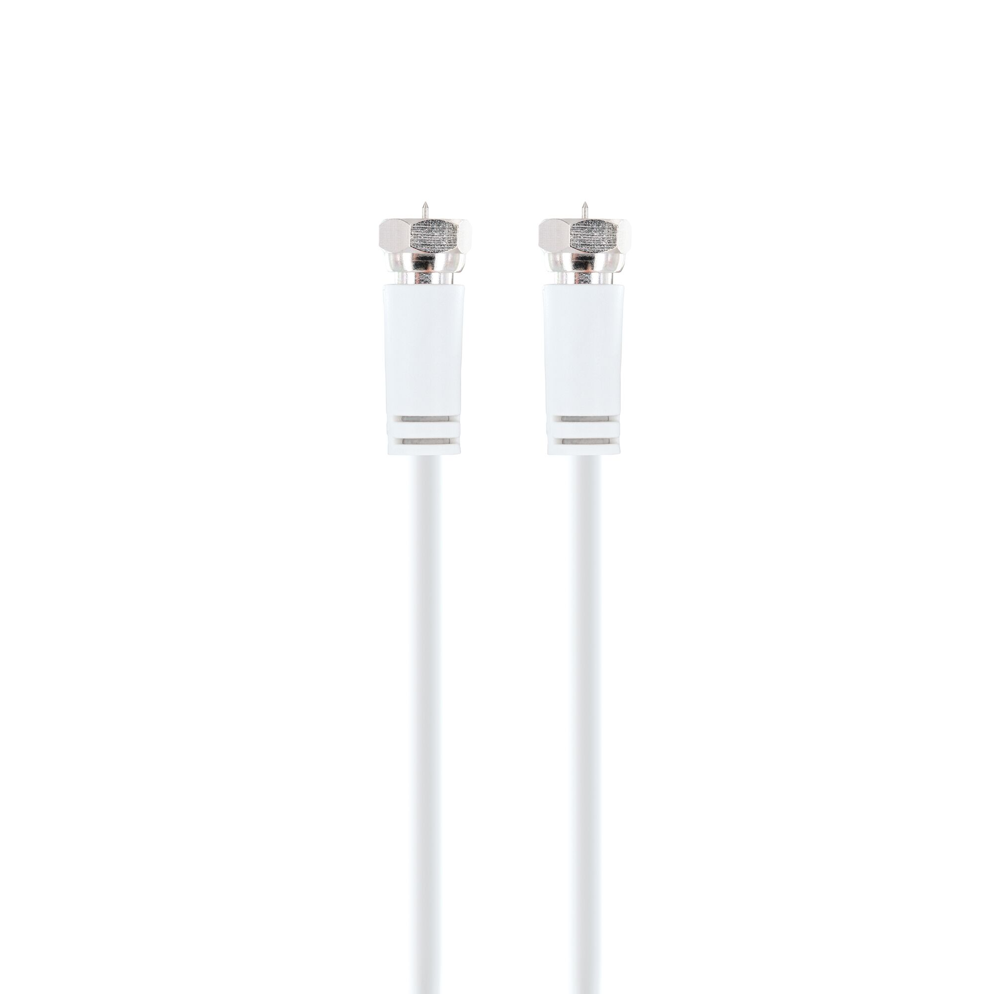 Zwei weiße SAT-Verbindungskabel