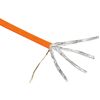 Abgeschirmtes Netzwerkkabel CAT-7, orange