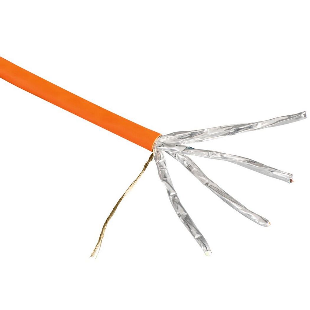 Abgeschirmtes Netzwerkkabel CAT-7, orange