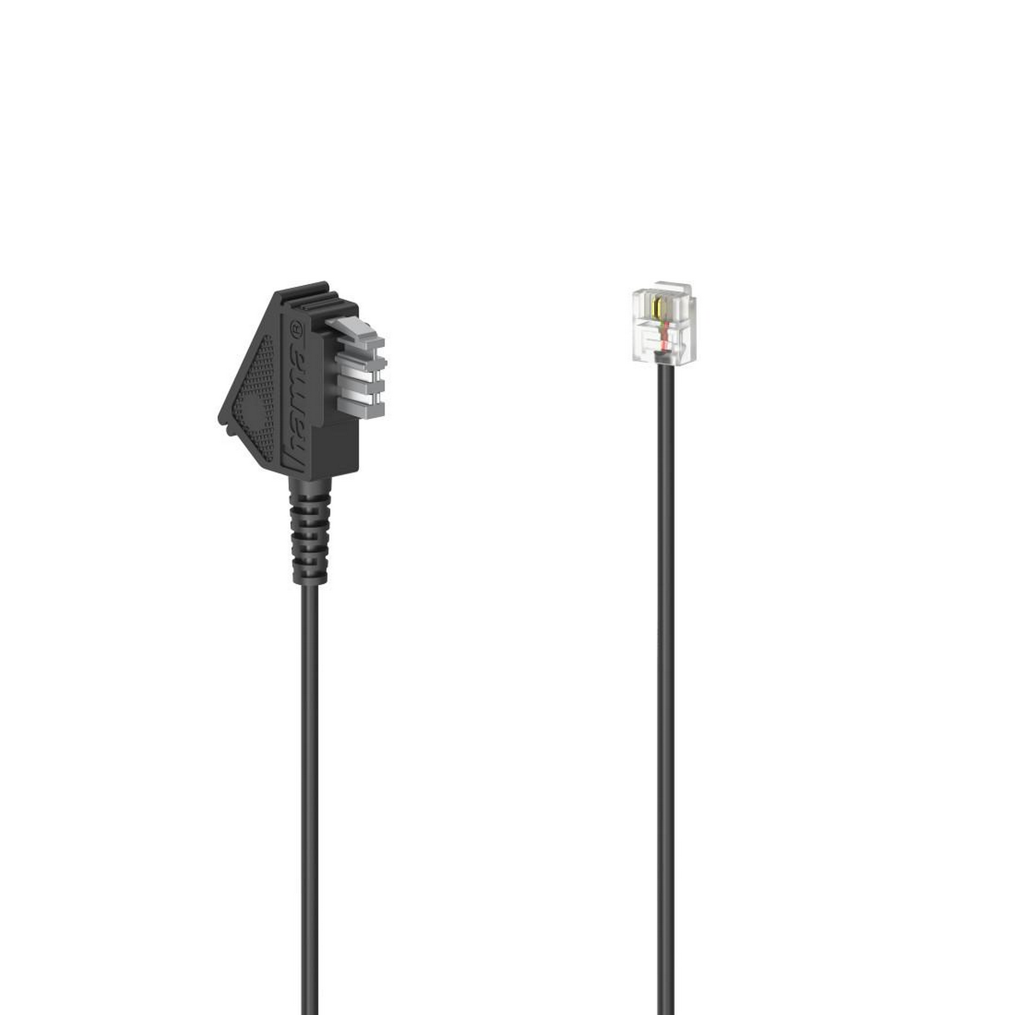Anschlusskabel schwarz TAE-N-Stecker mit Modular-Stecker 6p2c, 10 m + product picture