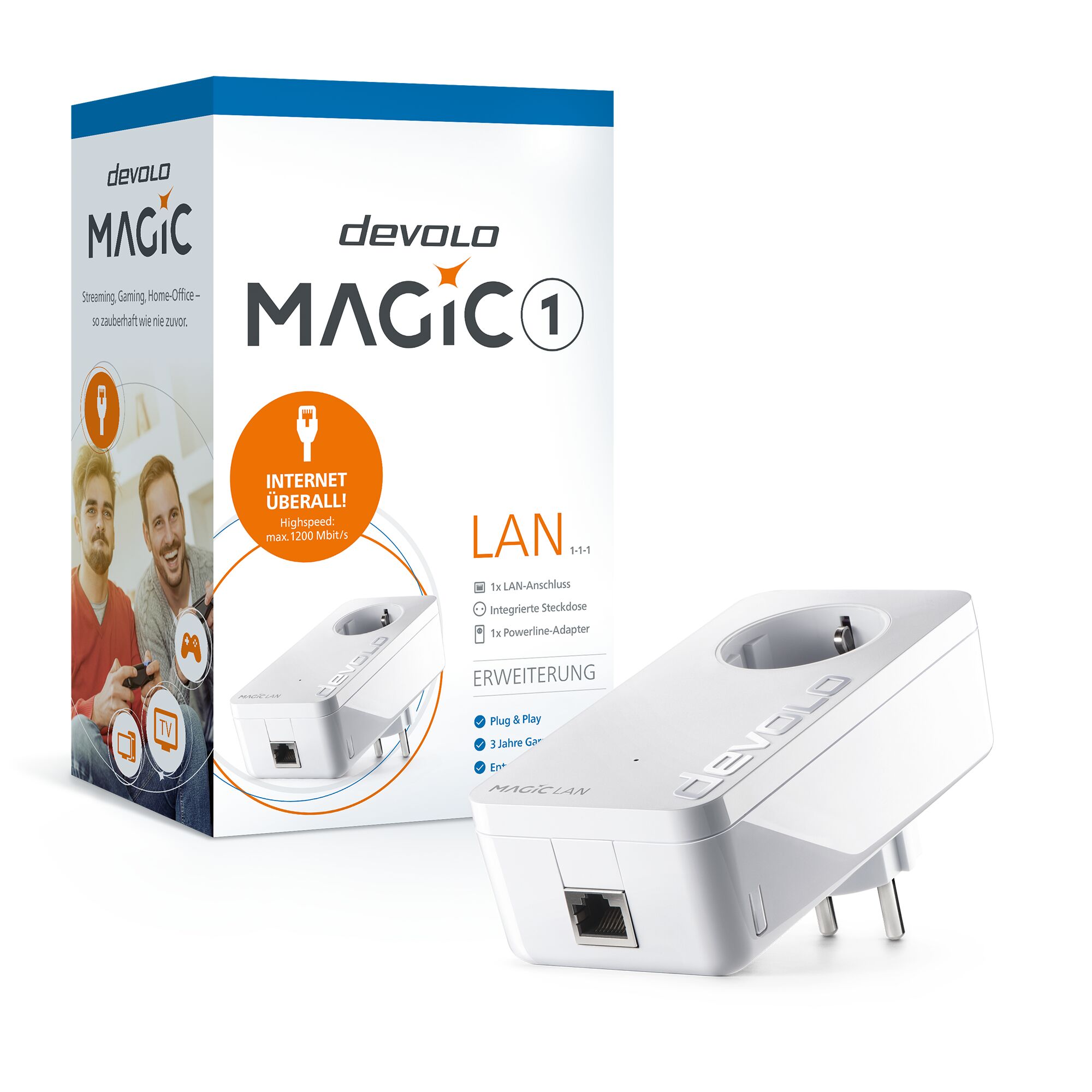devolo MAGIC LAN Adapter mit Verpackung