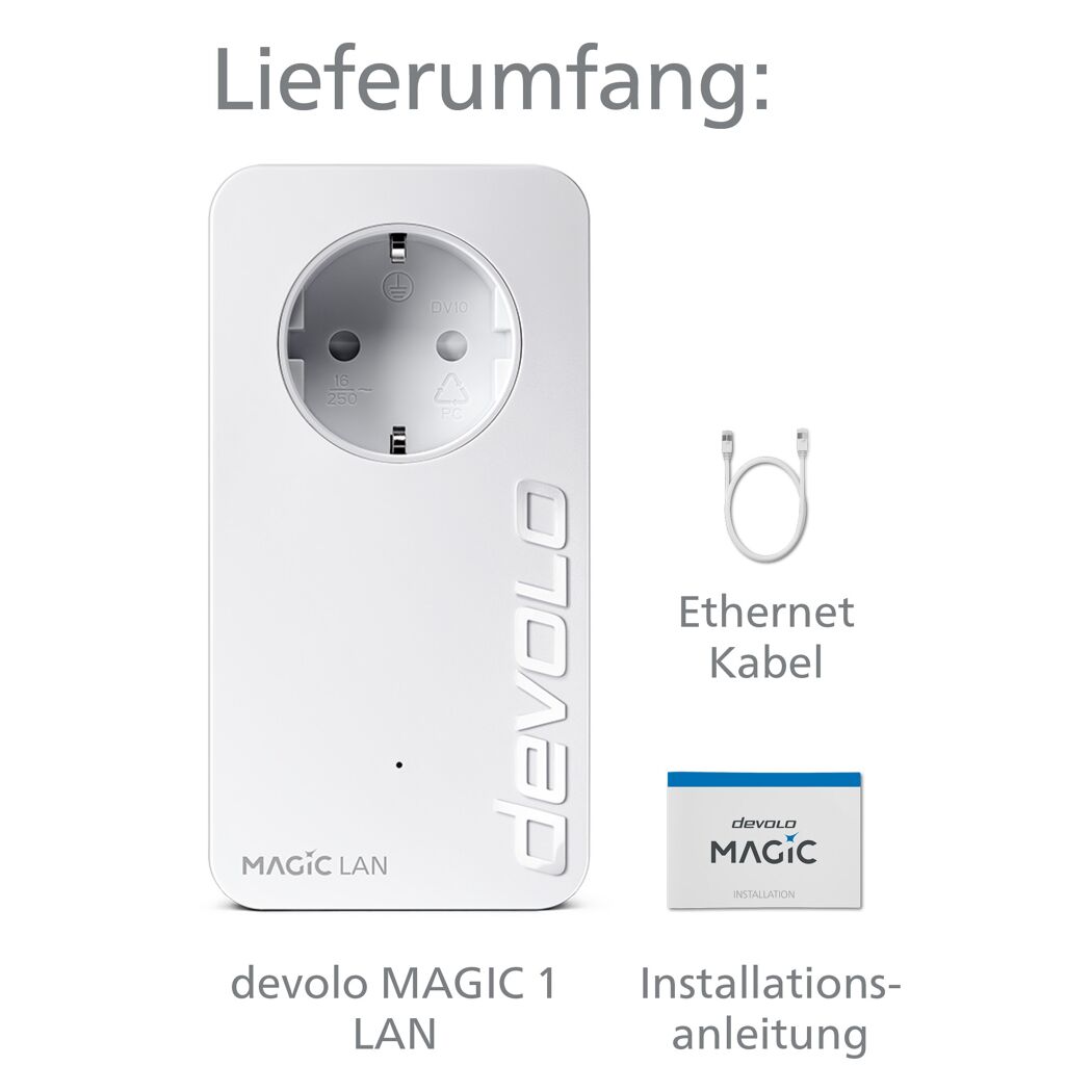 devolo MAGIC 1 LAN Adapter, Ethernet Kabel, Installationsanleitung