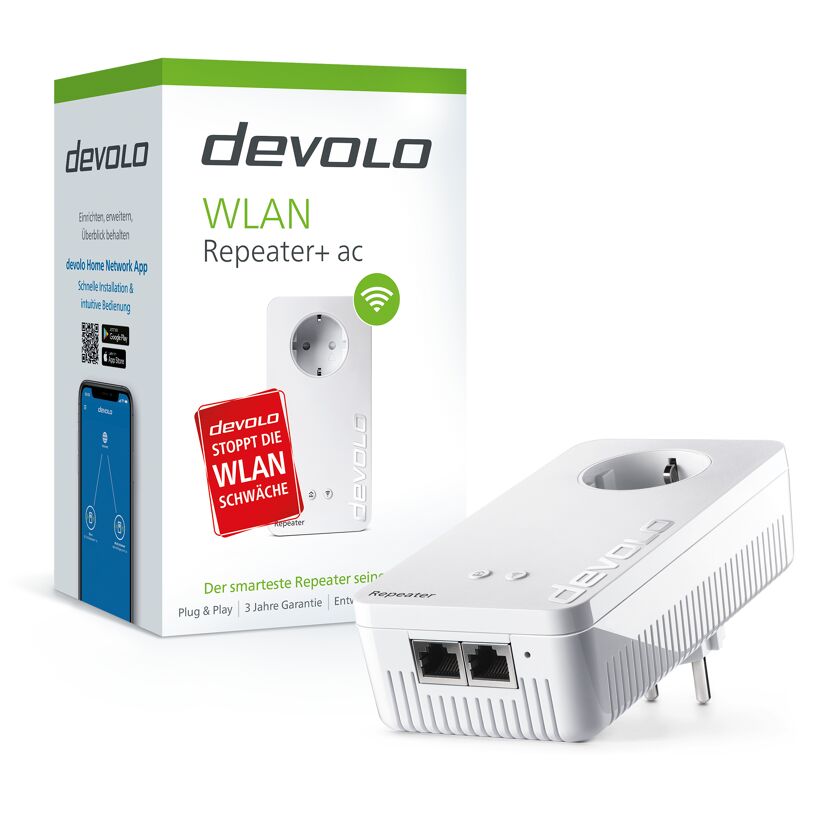 WLAN-Repeater 'Repeater+ ac' weiß 2,4/5 GHz 867 Mbit/s