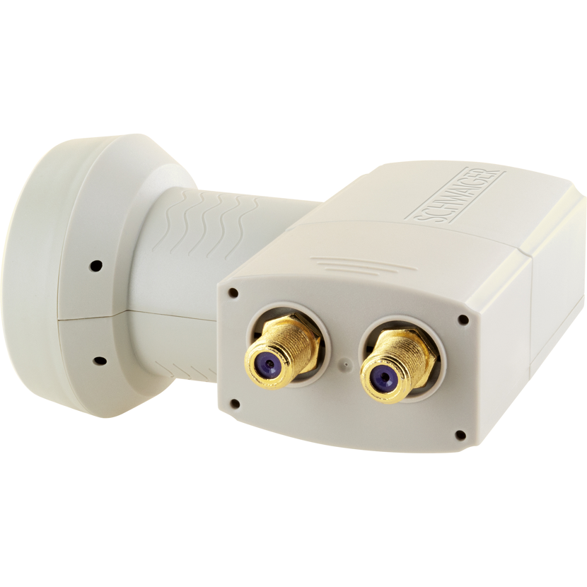 Digitales Twin LNB 'Sun Protect' hellgrau