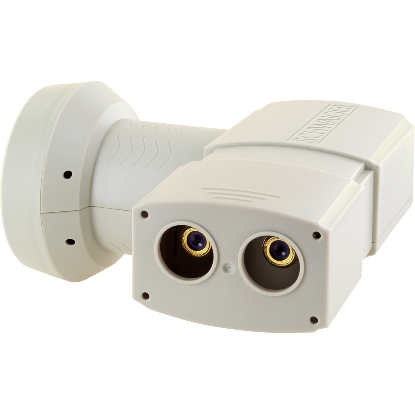 Digitales Twin LNB 'Sun Protect' hellgrau