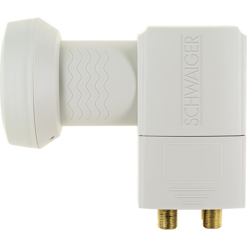 Quad LNB Sun Prot hellgrau von Schwaiger
