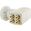 Quad LNB Sun Prot hellgrau