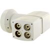 Quad LNB Sun Prot hellgrau Rückansicht