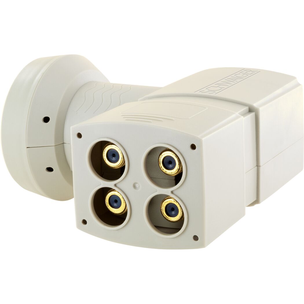 Quad LNB Sun Prot hellgrau Rückansicht