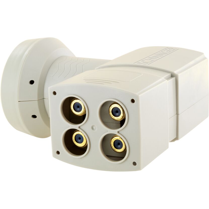 Quad LNB Sun Prot hellgrau Rückansicht
