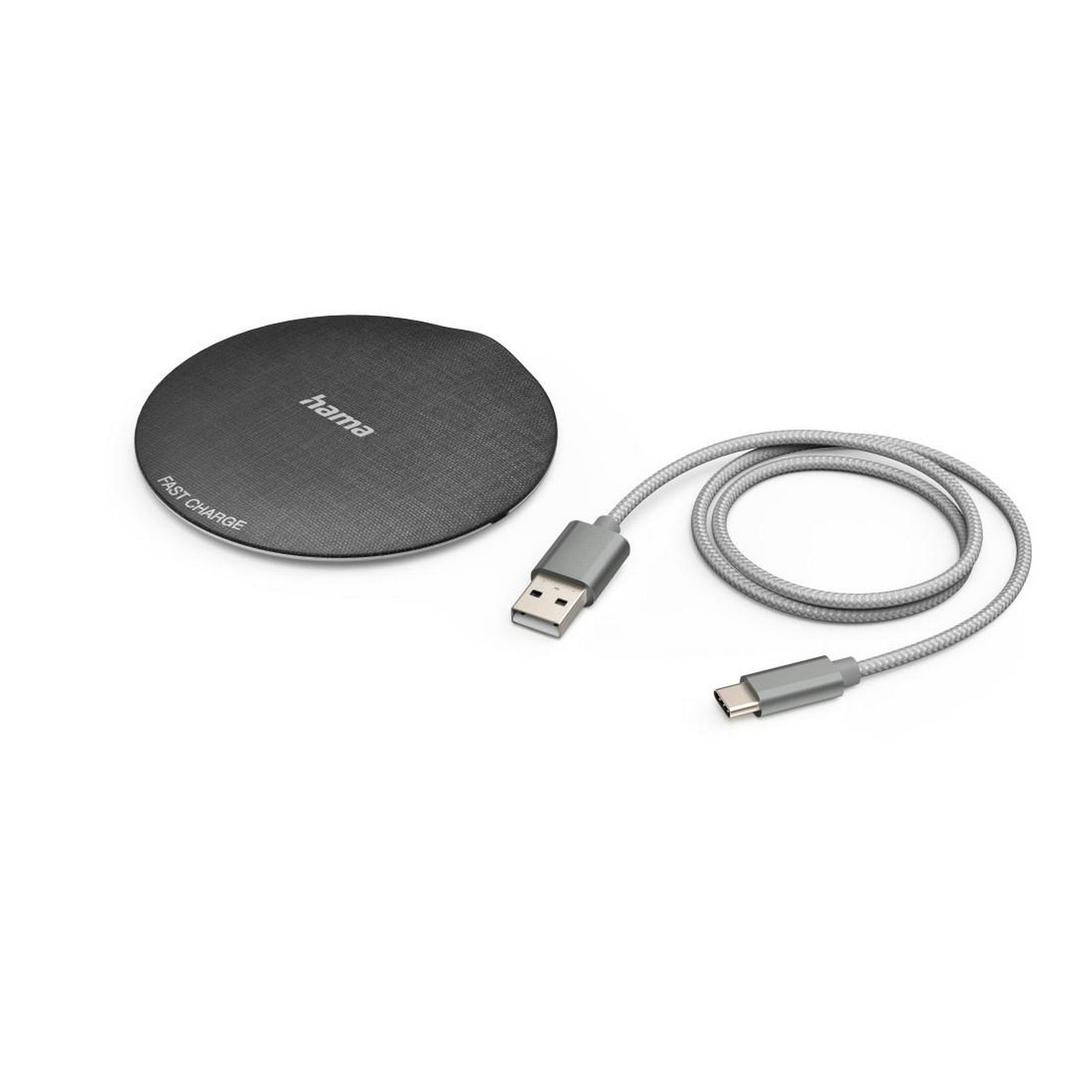Wireless Charger 'QI-FC10 Metal' schwarz 10 W kabelloses Smartphone-Ladepad + product picture