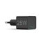 Schwarzes USB-C Ladegerät 25W