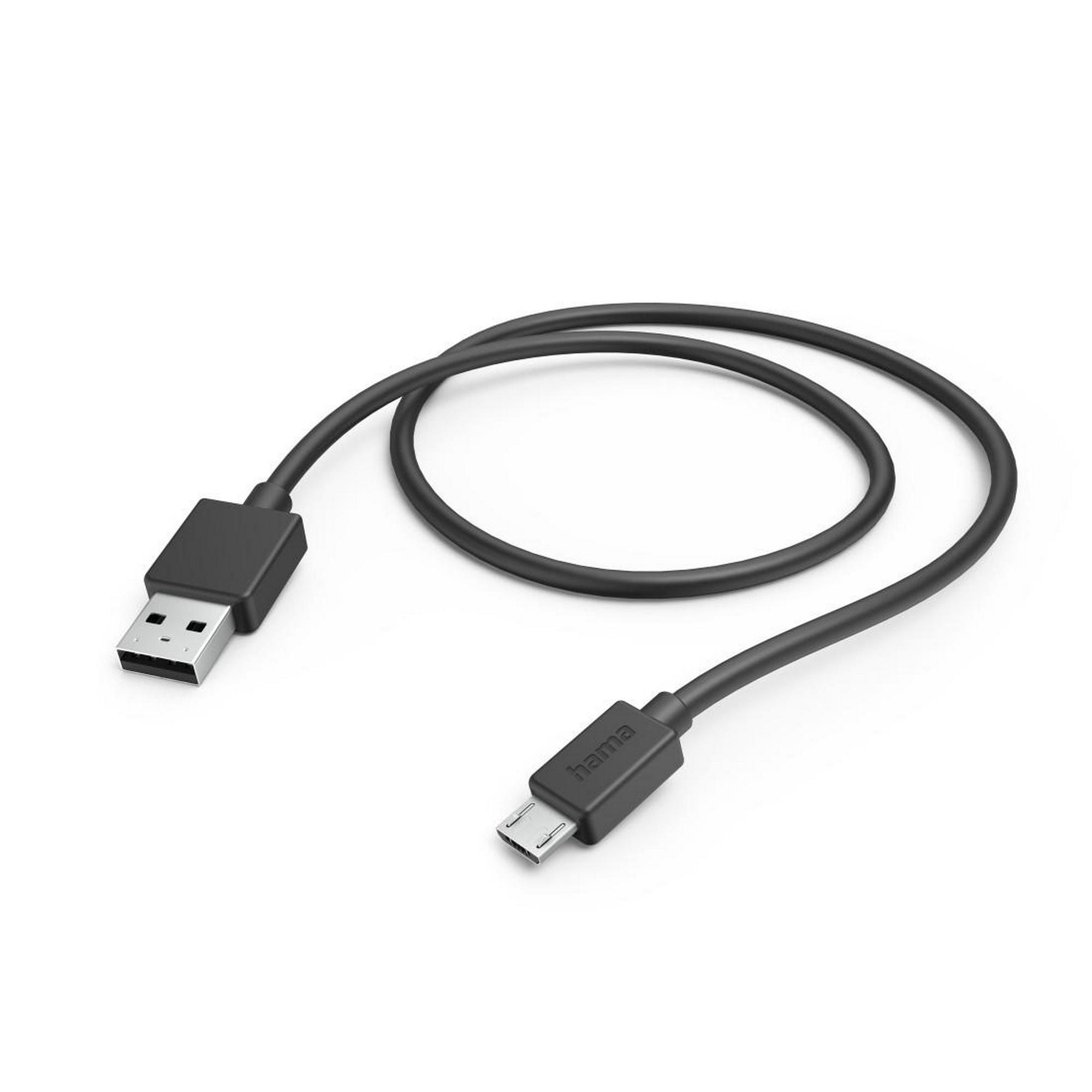 Ladekabel schwarz USB-A mit Micro-USB 1 m + product picture