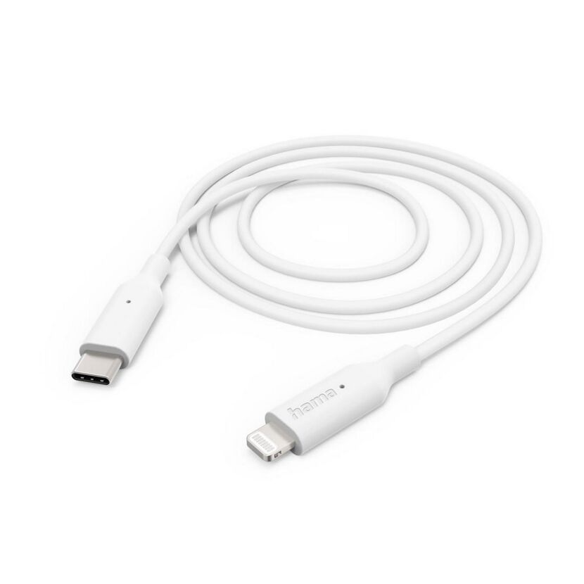 USB-C auf Lightning Ladekabel von Hama in Weiß
